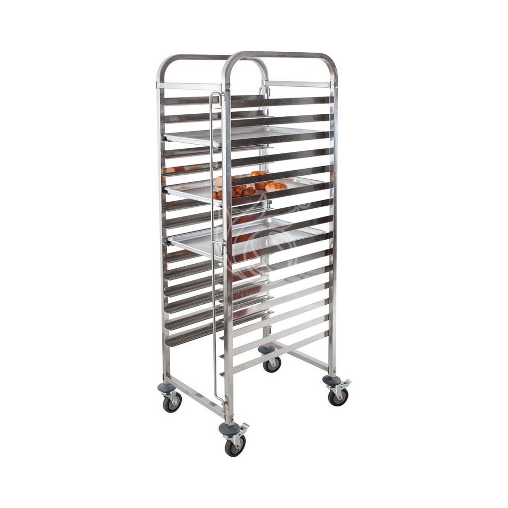 Commercial Kitchen Designer - 新型デザイン業務用厨房15段ステンレス製ベーカリートレイラックトロリー（ホテル・レストラン厨房用）