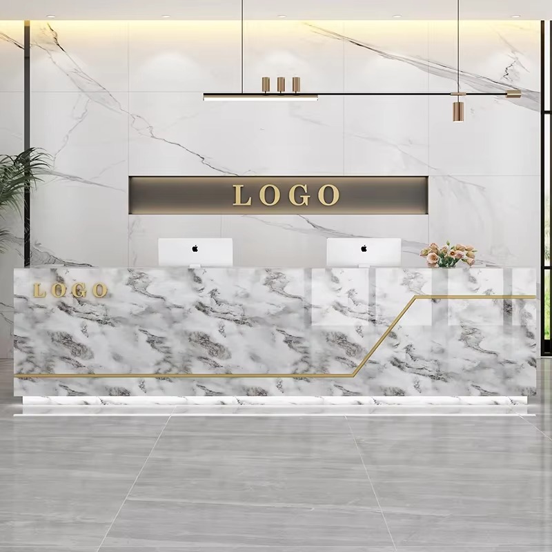 Commercial Kitchen Designer - 高級サロン受付デスクチェックアウトカウンターBeautyModern受付デスクキッチンデザインMostrador Negocioオフィス家具
