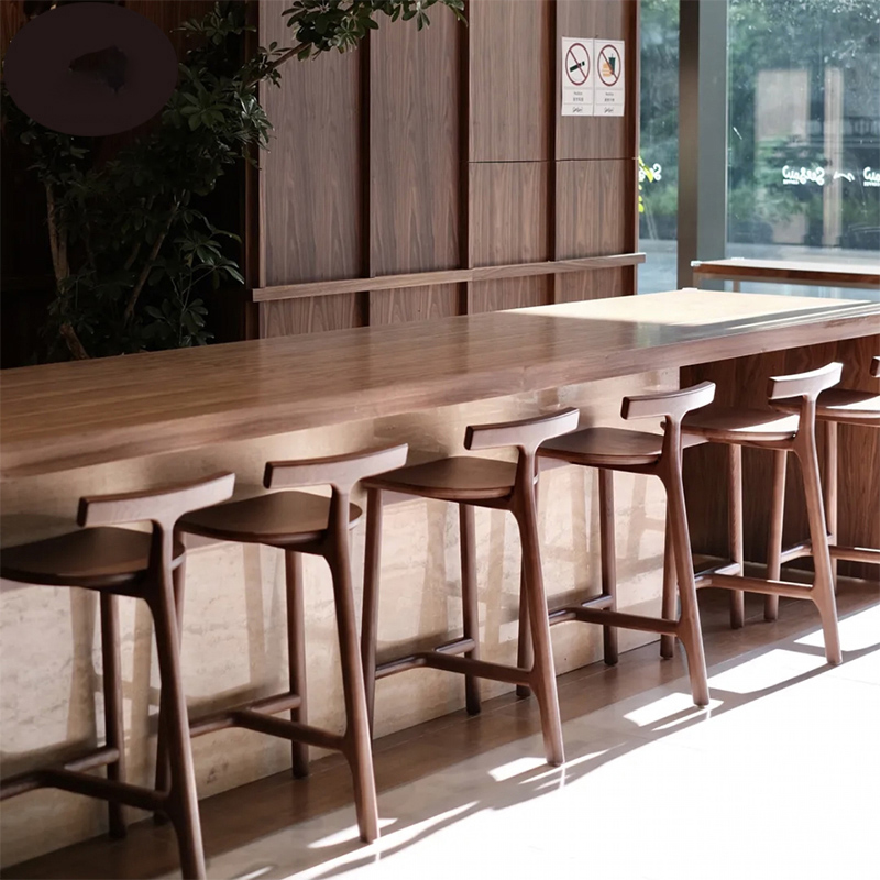 Commercial Kitchen Designer - 北欧風の洗練されたデザインのダイニングチェア、キッチンバー用の木製バースツール、おしゃれなバーチェア、家庭用リビングルーム用、SY50GM。