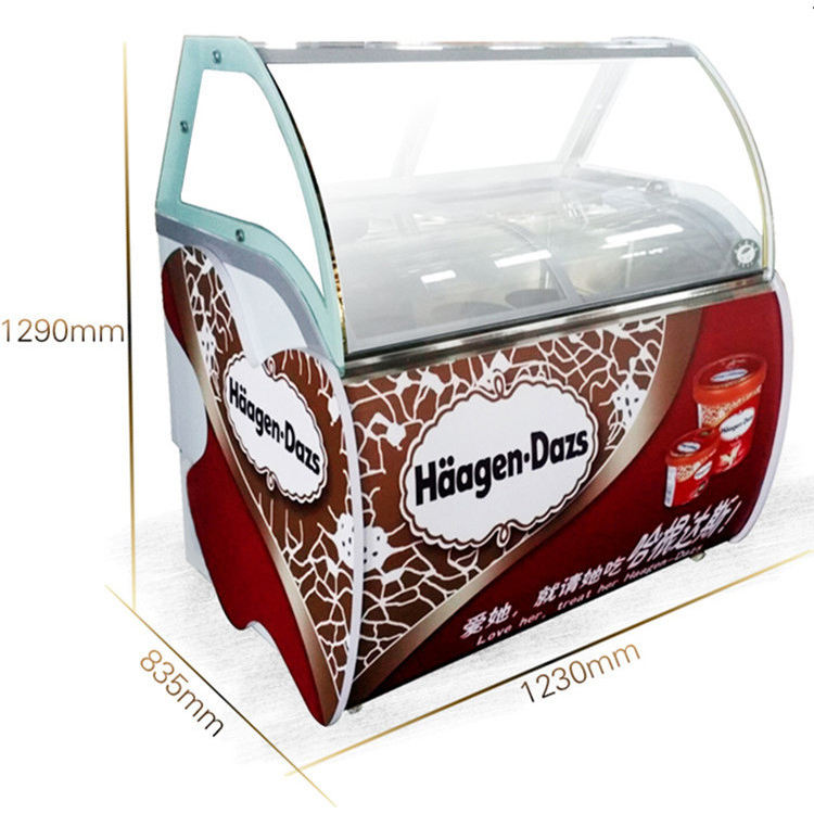 Commercial Chest Freezer - QDMECH工場価格業務用アイスクリームディスプレイ冷凍庫ショーケース