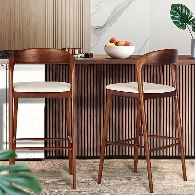 Commercial Kitchen Designer - ヴィンテージ木製デザイナーバーチェアモダンなアクセントハイカウンターバーチェアダイニングレストランキッチン Taburete アルト家庭用家具