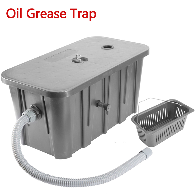 Commercial Kitchen Grease Interceptor - 業務用油水分離器オイルグリーストラップ出口レストランキッチン用インターセプターツール廃水処理プラスチック