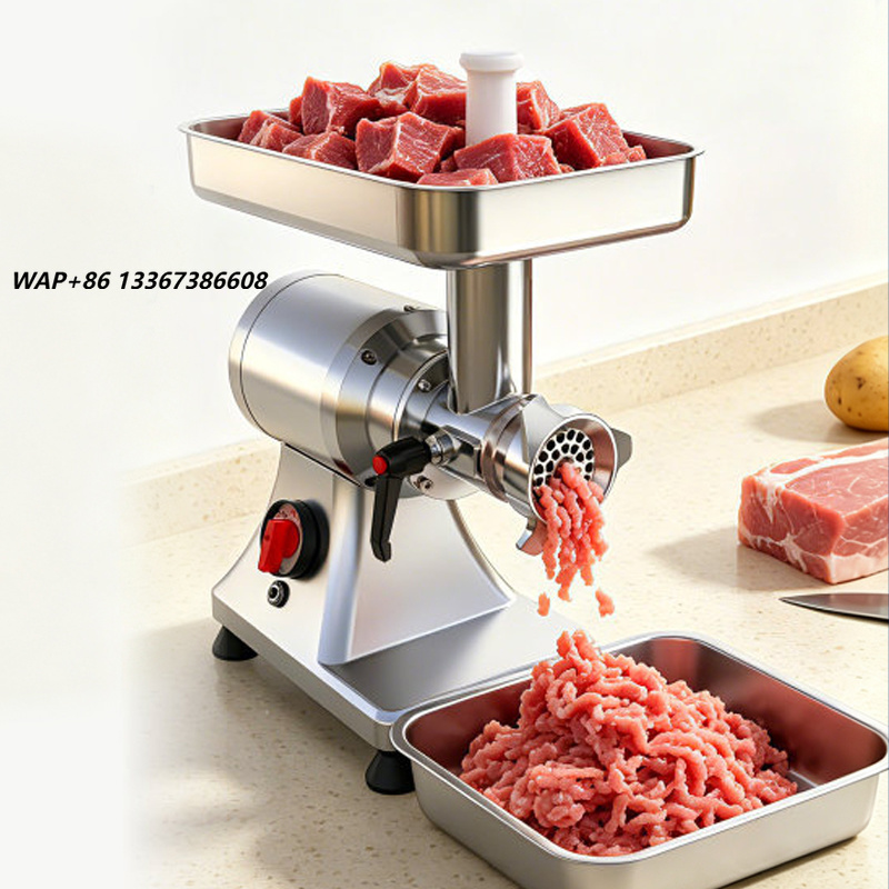 Meat Grinder Electric - ホットセール業務用ミートミンサー小型ステンレス製電動ミートグラインダー、レストラン用ソーセージスタッファーメーカー、カッティングマシン