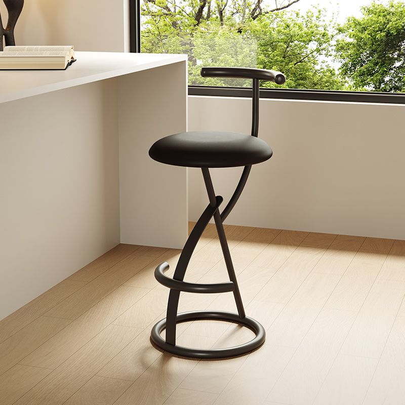 北欧モダンなバースツール背もたれ付きミニマリストキッチンスツ - Commercial Kitchen Designer のレビューと価格