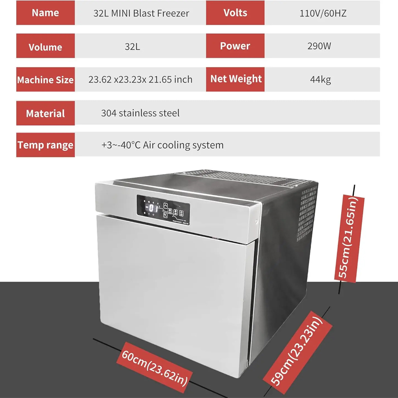 シーフード急速冷凍庫 -45℃まで 商業用生鮮肉・野菜冷凍庫 - Commercial Chest Freezer のレビューと価格