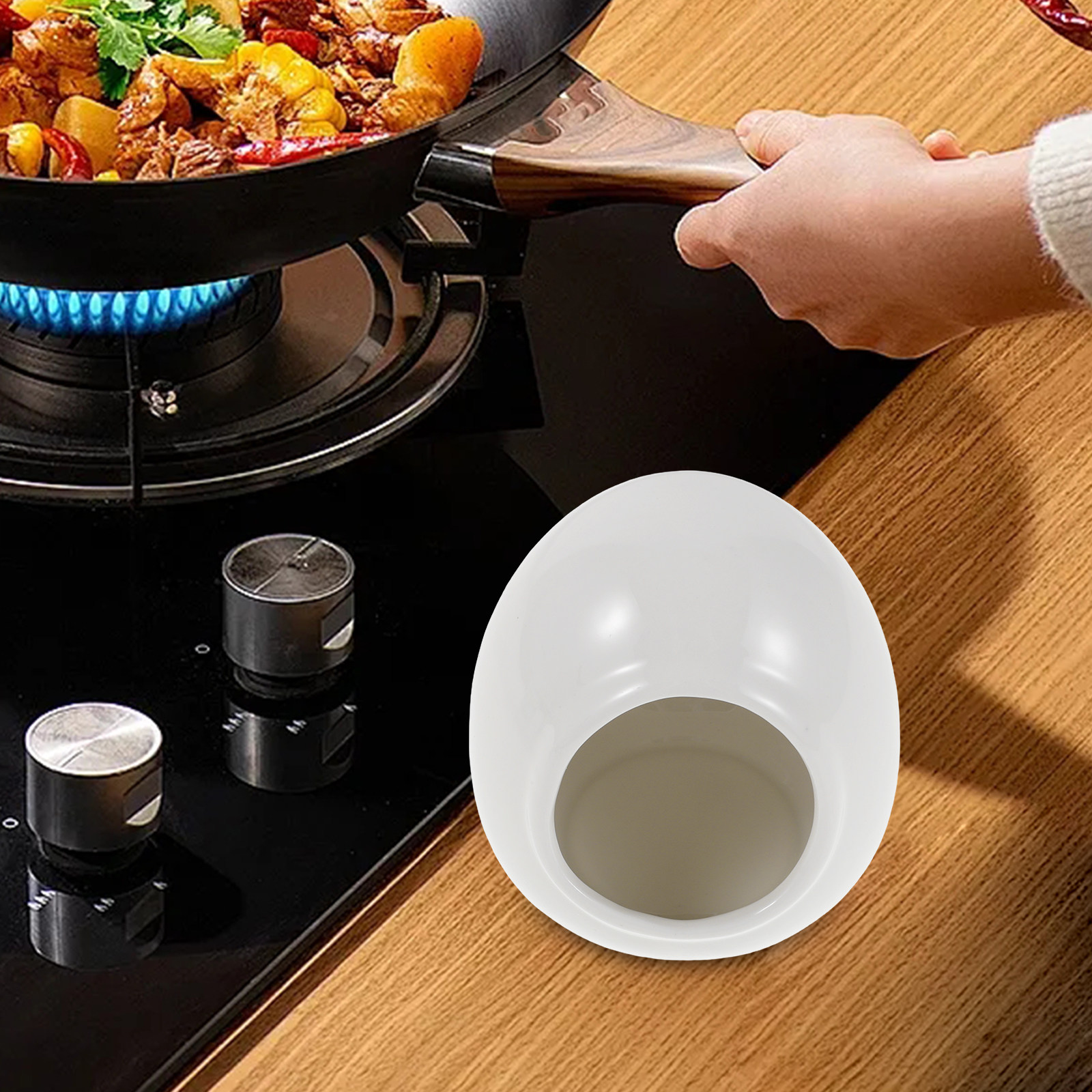 卵型のセラミック製調味料入れ。モダンなデザインで、業務用厨房 - Commercial Kitchen Designer のレビューと価格