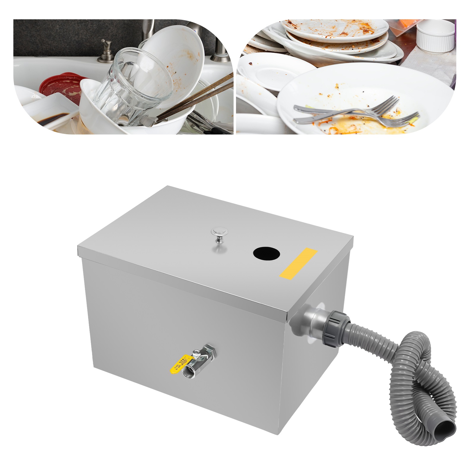 グリーストラップインターセプター業務用ステンレス鋼シンク下油 - Commercial Kitchen Grease Interceptor のレビューと価格
