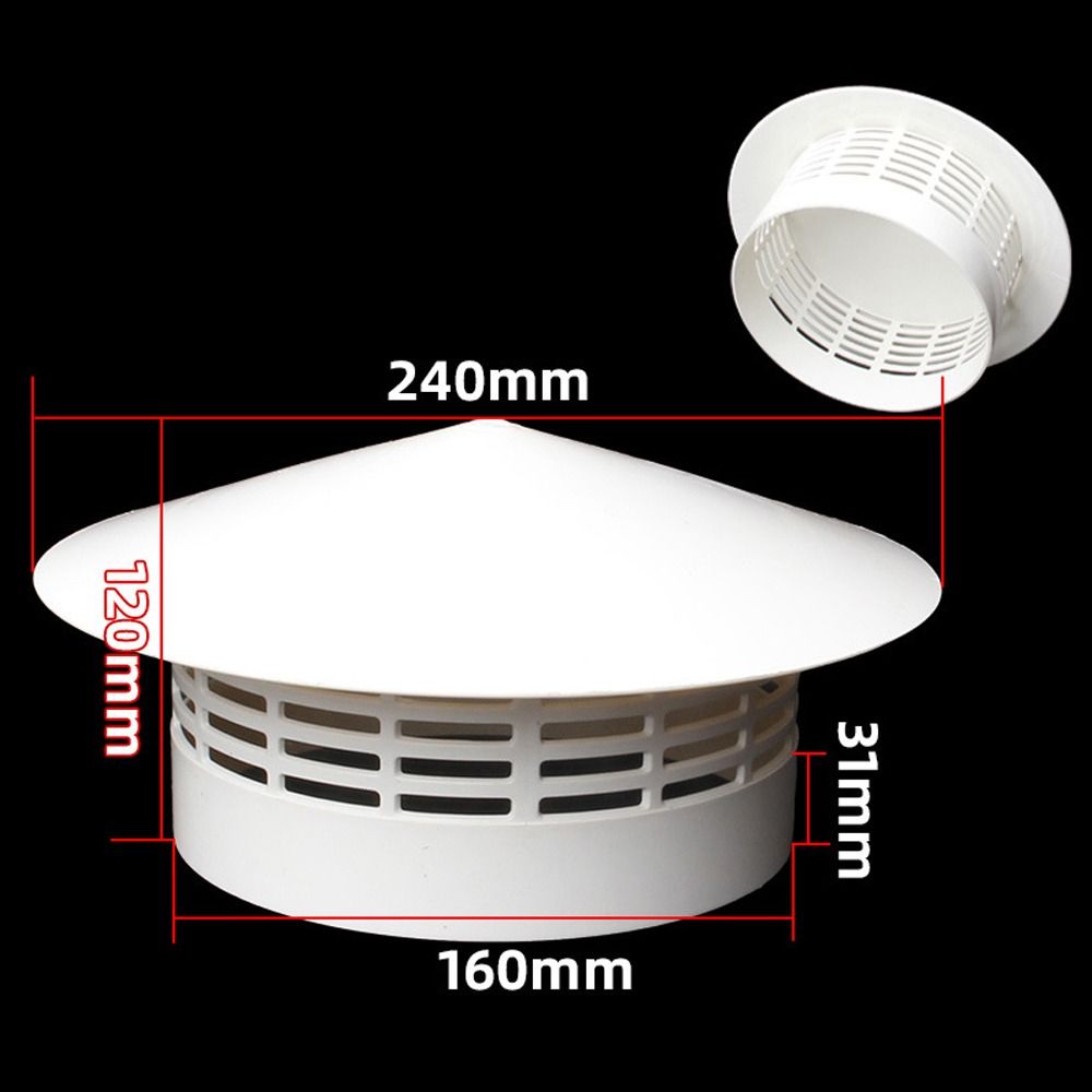 耐久性のある75-200mm換気式レインキャップPVC排気フ - Commercial Exhaust Hood のレビューと価格