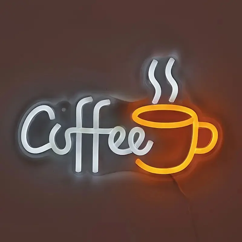 コーヒーカップデザインのネオンサイン、LEDウォールサイン、 - Commercial Kitchen Designer のレビューと価格