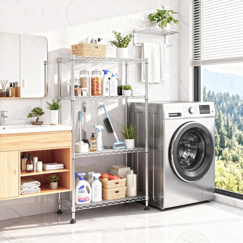 1000ポンド耐荷重の業務用ワイヤーシェルフユニット、4段シ - Commercial Kitchen Warehouse のレビューと価格