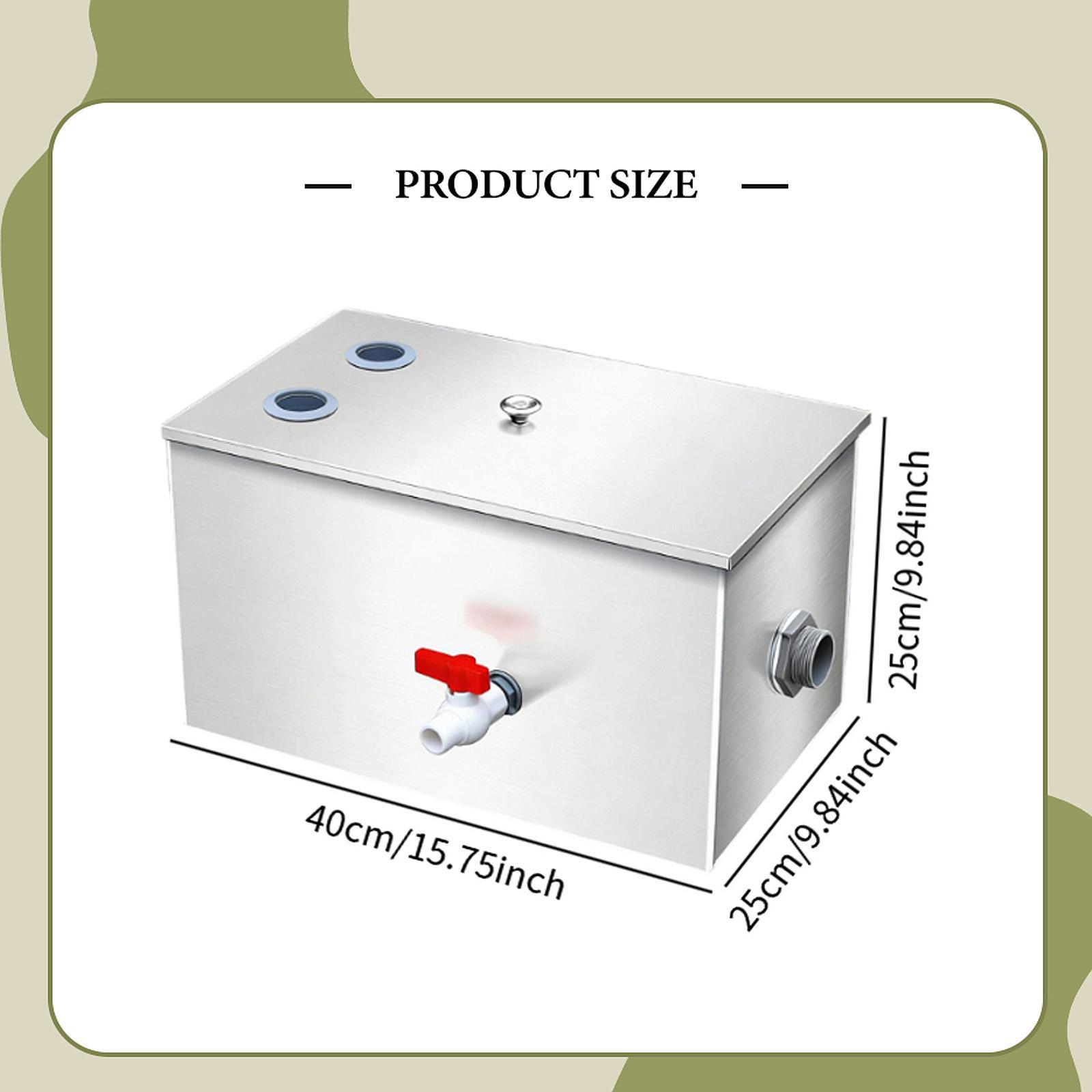 業務用ステンレス製グリーストラップ オイルウォーターセパレー - Commercial Kitchen Grease Interceptor のレビューと価格