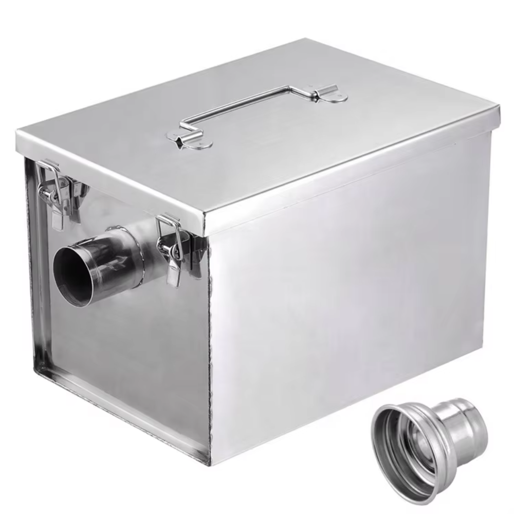 業務用厨房向け5GPMステンレス製グリーストラップ、シンク下 - Commercial Kitchen Grease Interceptor のレビューと価格