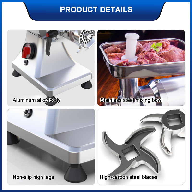 ホットセール業務用ミートミンサー小型ステンレス製電動ミートグ - Meat Grinder Electric のレビューと価格