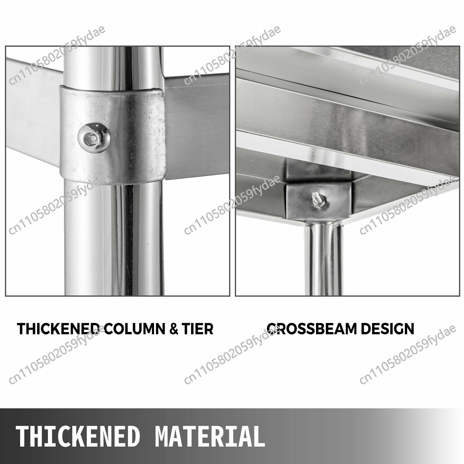 4段ステンレス製業務用収納ラック棚、キッチン、倉庫、ガレージ - Commercial Kitchen Warehouse のレビューと価格
